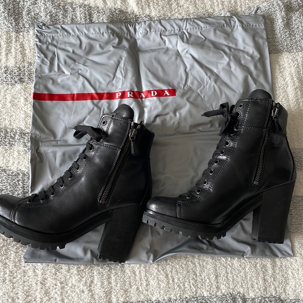 Prada Combat Boots